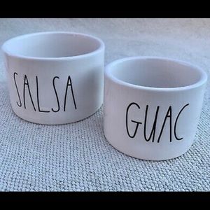 Rae Dunn SALSA and GUAC. Spoon not included.
